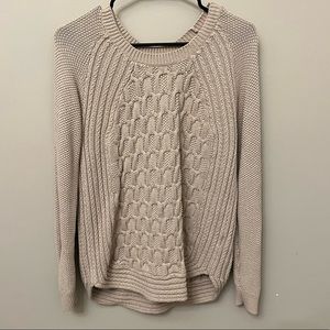 Cable-knit sweater